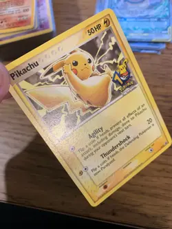 NM! Pikachu 012 10th Anniversary Stamped Black Star Promo Pokemon Card! - Image 3