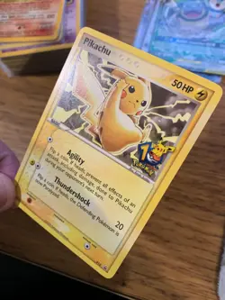 NM! Pikachu 012 10th Anniversary Stamped Black Star Promo Pokemon Card! - Image 4