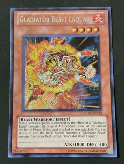 Yu-Gi-Oh! Gladiator Beast Laquari LCGX-EN238 - Secret - 1st - NM - Image 1