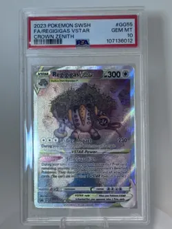 2023 Pokemon SWSH F.A./ Regigigas VSTAR Crown Zenith #GG55 PSA 10 Alt Art - Image 1