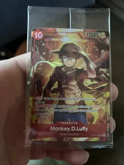 One Piece TCG Monkey D Luffy ST10-006 SR Treasure Booster Set Promo SEALED - Image 1