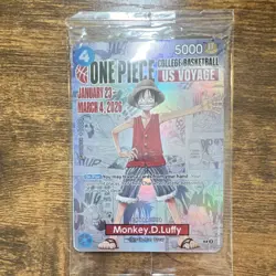 One Piece CCG Monkey D. Luffy P-055 US Voyage Promo Foil Bandai Namco - Image 1