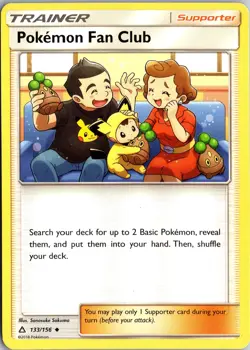 Pokemon Fan Club Uncommon SM - Ultra Prism 133/156 NM - Image 1