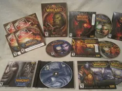 World of WarCraft Game and Expansion set DVD Rom disc lot Crusade Cataclysm + - Image 2