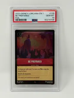 2023 Disney Lorcana EN 1 FOIL Be Prepared #128 PSA 10 - Image 1