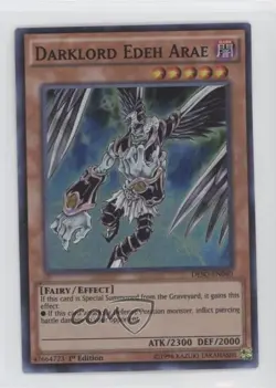 Super Rare - Darklord Edeh Arae 1st Ed. YuGiOh Destiny Soldiers #DESO-EN040 - Image 1
