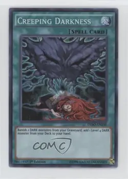 Super Rare - Creeping Darkness 1st Ed. YuGiOh Destiny Soldiers #DESO-EN058 - Image 1