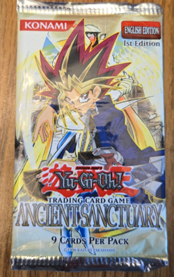 Yugioh TCG! SEALED Ancient Sanctuary 1st Edition Booster Pack - Image 1