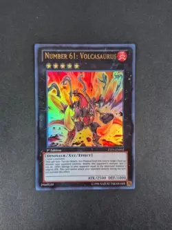 Number 61: Volcasaurus - ZTIN-EN002 - 1st Edition - Yugioh TCG - LP - Image 1