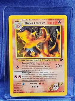 Blaine's Charizard 2/132 Gym Challenge Holo Card LP Light Play Pokemon - Image 1