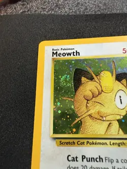 Pokemon TCG Meowth Vintage Black Star Promos Holo Card #10 NM/Mint Condition - Image 2