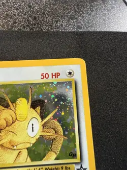 Pokemon TCG Meowth Vintage Black Star Promos Holo Card #10 NM/Mint Condition - Image 3