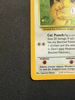 Pokemon TCG Meowth Vintage Black Star Promos Holo Card #10 NM/Mint Condition - Image 5