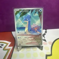 Pokemon TCG Misty's Lapras Destined Rivals 194/182 Illustration Rare Mint - Image 1