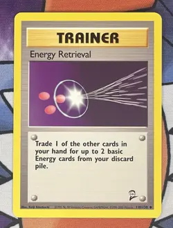 Energy Retrieval 081/102 Base Set 2 unlimited Pokemon card - Image 1