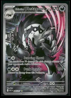 Galarian Obstagoon 245/217 Illustration Rare Ascended Heroes Pokemon NM/M - Image 1
