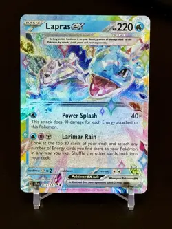 Pokemon SV: Stellar Crown Lapras ex 032/142 Double Rare - Image 1