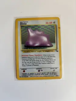 Ditto 3/62 Holo Rare Fossil Unlimited WOTC Pokemon TCG - Image 1