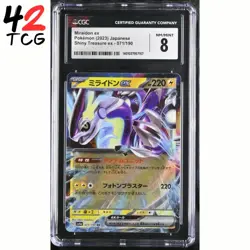 CGC NM/Mint 8 Miraidon ex 071/190 Pokemon Japanese Shiny Treasure ex sv4a - Image 1
