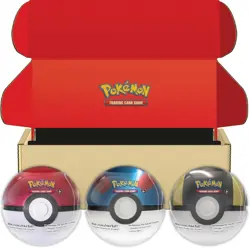 Pokemon TCG: Poke Ball Tin 3-Pack Bundle Q4 2025 Factory Sealed Pokeball Set - Image 3