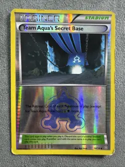 Team Aqua's Secret Base Uncommon Reverse Holo Double Crisis 28/34 Pokemon TCG - Image 1
