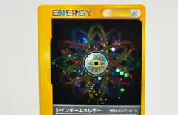 Pokemon card TCG Rainbow Energy VS Series Holo Rare 2001 Japanese Swirl LP - Image 2