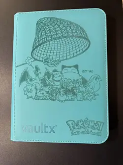 PREOWNED Vault x Ocean Blue Exo-Tec Zip 9-Pocket Pokemon Binder - Image 1