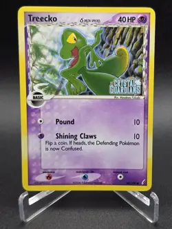 Treecko 68/100 Ex Crystal Guardians Reverse Holo Stamped NM Pokemon TCG - Image 1