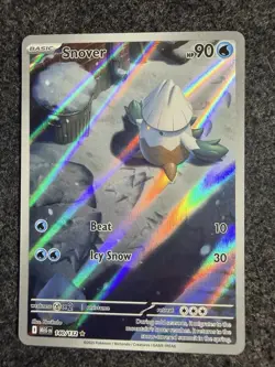 Pokemon Snover 140/132 Me01: Mega Evolution Holo Basic 90 HP English - Image 1