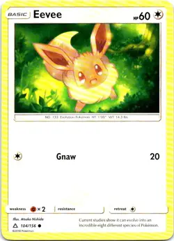 Eevee 104/156 Common Ultra Prism Pokemon Near Mint - Image 1