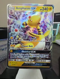 Ampharos GX 43/181 - Team Up - Ultra Rare Holo Pokemon Card - Near Mint (NM) - Image 1