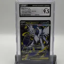 Pokemon Mega Absol ex Ultra Rare Holo CGC 9.5 Me01: Mega Evolution 161/132 2025 - Image 1