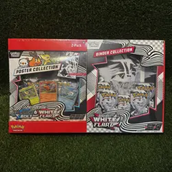 1 Pokemon Black Bolt and White Flare Binder + Poster Collection SamsClub Bundle - Image 1