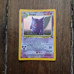 Gengar 5/62 Pokemon Holo Fossil Vintage Wizards Era Pokemon TCG - Image 2