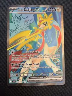 Hops Zacian EX Pokemon SV Journey Together 176/159 Ultra Rare Full Art Holo NM - Image 1