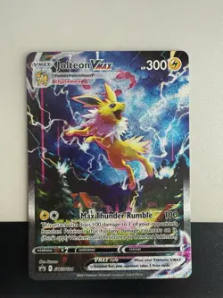 Pokemon TCG Jolteon VMAX SWSH184 Black Star Promo Full Art NM - Image 1