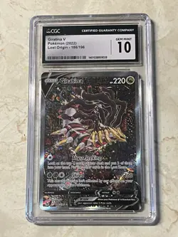 2022 POKEMON SWORD & SHIELD LOST ORIGIN #186 FULL ART GIRATINA V CGC 10 - Image 1