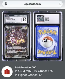 2022 POKEMON SWORD & SHIELD LOST ORIGIN #186 FULL ART GIRATINA V CGC 10 - Image 4