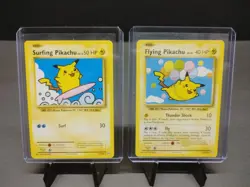 Pokemon TCG - Flying Pikachu & Surfing Pikachu Secret Rare Set XY Evolutions - Image 3