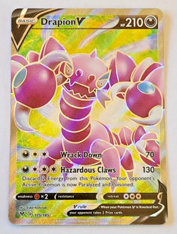 Pokemon TCG: Drapion V Full Art Vivid Voltage #175/185 MINT - Image 1