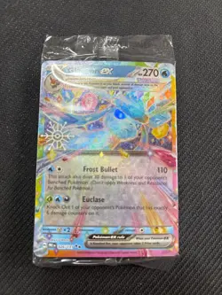 Pokemon TCG Glaceon EX 026/131 Sealed Snowflake Stamped Holiday Calendar Promo - Image 1