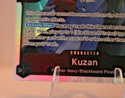 One Piece Cards OP10-082 Kuzan Super Rare (English and Japanese Versions) - Image 4