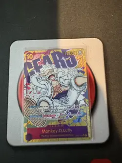 Monkey D Luffy OP05-119 Alt Alternate Art SEC Awakening One Piece NM Gear 5 - Image 1