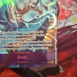 One Piece Enel OP15-118 SEC Parallel Alt Art Adventure on Kami's Island NM ENG - Image 5