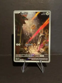 Meltan Holo Rare Pokemon TCG Illustration Card 179/162 SV05 Temporal Forces - Image 2