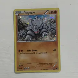 Pokemon Rhyhorn McDonald's 2015 Promo Holo 008/012 Basic 80 HP Card - Image 1