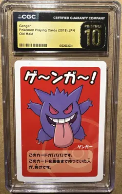 CGC 10 Pristine Gengar Old Maid Playing Cards 2019 Japanese Pokemon Card - Image 1
