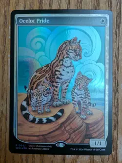 MTG English Ocelot Pride NM Foil Promos: Game Day and Store Championship - Image 1