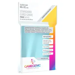 Gamegenic Prime Standard Card Sleeves 66×91mm Clear 50ct - Image 1