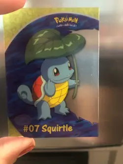 07 Squirtle 2000 Topps Pokemon PC3 - TV Anim Clear Cards - Image 1